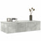Wandschap met lades 60x26,5x15 cm bewerkt hout betongrijs