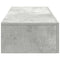 Wandschap met lades 60x26,5x15 cm bewerkt hout betongrijs