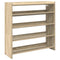 Schoenenrek 80x25x81 cm bewerkt hout sonoma eikenkleurig
