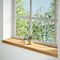 Vensterbanken 2 st 120x30x2 cm massief eikenhout lichtbruin