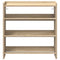 Schoenenrek 60x25x62 cm bewerkt hout sonoma eikenkleurig