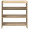 Schoenenrek 60x25x62 cm bewerkt hout sonoma eikenkleurig