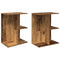 Nachtkastjes 2 st 46,5x29x61 cm bewerkt hout oud houtkleurig