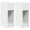 Nachtkastjes 2 st met lade 20x36x60 cm wit