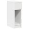 Nachtkastjes 2 st met lade 20x36x60 cm wit