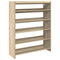 Schoenenrek 80x25x100 cm bewerkt hout sonoma eikenkleurig