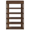 Schoenenrek 60x30x98 cm bewerkt hout bruin eikenkleur
