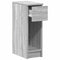 Nachtkastjes 2 st met lade 20x36x60 cm grijs sonoma eikenkleur