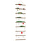 Wanddecoratie laddervormig 50x150 cm naturel tak