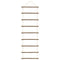 Wanddecoratie laddervormig 50x150 cm naturel tak