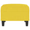 Voetenbank 70x55x41 cm stof lichtgeel