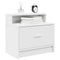Nachtkastje met lade 51x31x47 cm wit