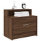 Nachtkastjes 2 st met lade 51x31x47 cm bruin eikenkleurig