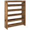 Schoenenrek 80x25x100 cm bewerkt hout oud houtkleurig