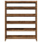 Schoenenrek 80x25x100 cm bewerkt hout oud houtkleurig