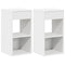 Nachtkastjes 2 st met lade 35x34x66,5 cm wit