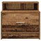Nachtkastje met lade 51x31x47 cm oud houtkleurig