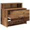 Nachtkastje met lade 51x31x47 cm oud houtkleurig