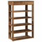 Schoenenrek 60x30x98 cm bewerkt hout oud houtkleurig