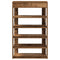 Schoenenrek 60x30x98 cm bewerkt hout oud houtkleurig