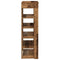 Schoenenrek 60x30x98 cm bewerkt hout oud houtkleurig
