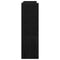 Schoenenrek 80x25x81 cm bewerkt hout zwart