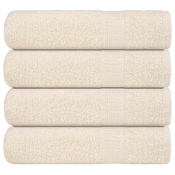 Handdoeken 4 st 50x100 cm 360 g/m 100% katoen crmekleurig