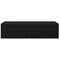 Wandschap met lades 60x26,5x15 cm bewerkt hout zwart
