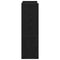 Schoenenrek 80x25x61,5 cm bewerkt hout zwart