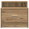 Nachtkastjes 2 st met lade 51x31x47 cm artisanaal eikenkleurig