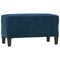 Bankje 70x35x41 cm fluweel blauw