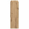 Schoenenrek 80x25x61,5 cm bewerkt hout artisanaal eikenkleur