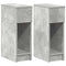 Nachtkastjes 2 st met lade 20x36x60 cm betongrijs