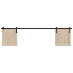 Ophangset voor schuifdeur 200 cm koolstofstaal