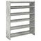 Schoenenkast 80x25x100 cm bewerkt hout betongrijs
