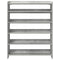 Schoenenkast 80x25x100 cm bewerkt hout betongrijs