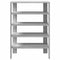 Schoenenrek 60x30x98 cm bewerkt hout grijs sonoma