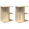 Nachtkastjes 2 st 46,5x29x61 cm bewerkt hout sonoma eikenkleur