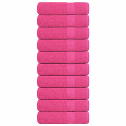 Handdoeken 10 st 50x100 cm 360 g/m 100% katoen roze