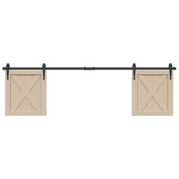 Ophangset voor schuifdeur 183 cm koolstofstaal