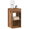 Nachtkastje met lade 35x34x66,5 cm oud houtkleurig