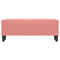 Bankje 100x35x41 cm fluweel roze