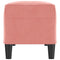 Bankje 100x35x41 cm fluweel roze