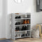Schoenenrek 80x25x61,5 cm bewerkt hout grijs sonoma eikenkleur