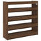 Schoenenrek 80x25x81 cm bewerkt hout bruin eikenkleur