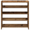 Schoenenrek 80x25x81 cm bewerkt hout bruin eikenkleur