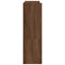Schoenenrek 80x25x81 cm bewerkt hout bruin eikenkleur
