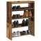 Schoenenrek 80x25x61,5 cm bewerkt hout oud houtkleurig