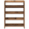 Schoenenrek 80x25x61,5 cm bewerkt hout oud houtkleurig