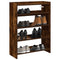 Schoenenrek 60x25x62 cm bewerkt hout gerookt eikenkleurig